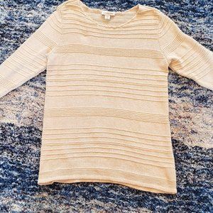Coldwater Creek cream pullover sweater